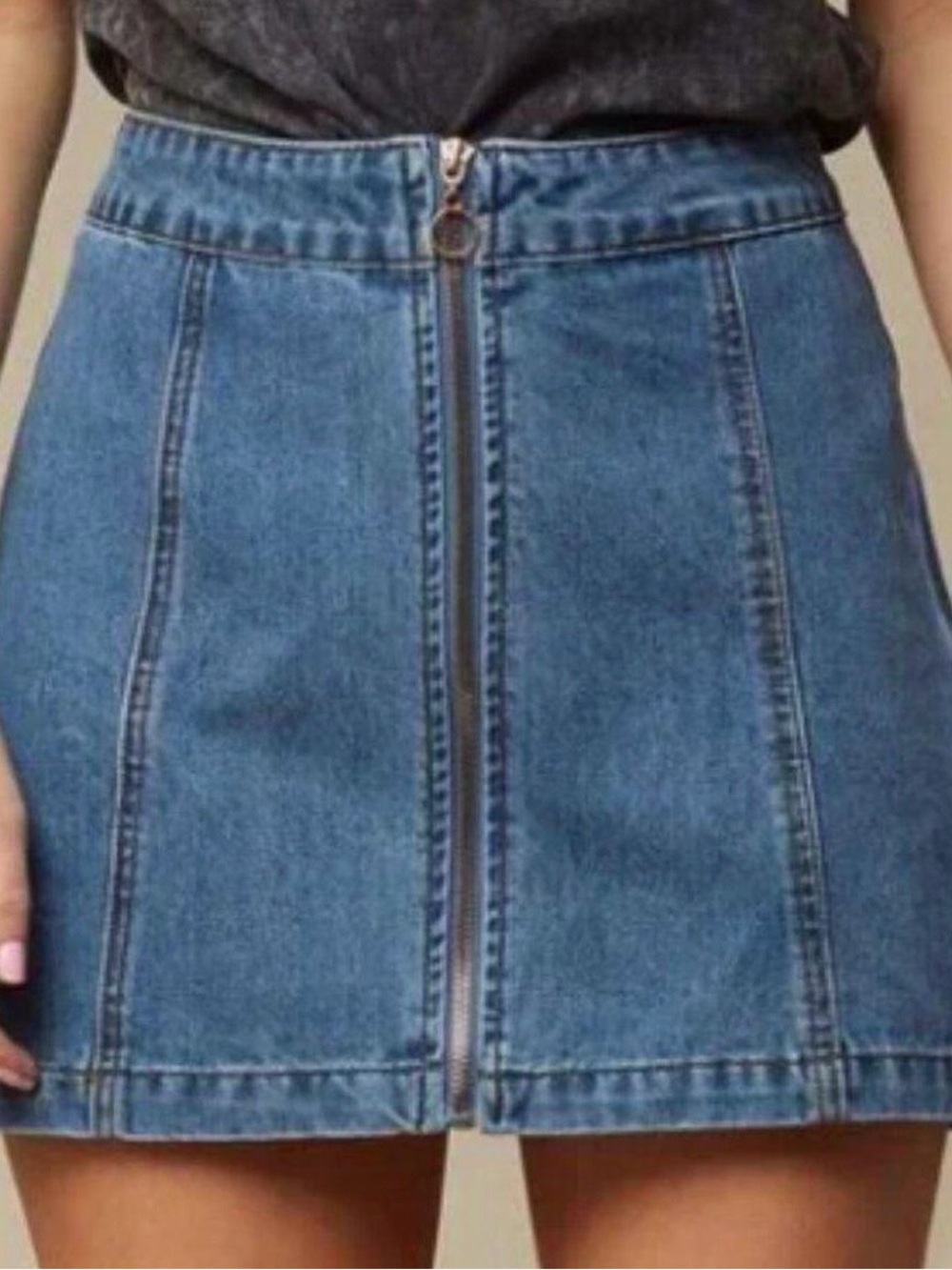 Altar’d State Jean skirt